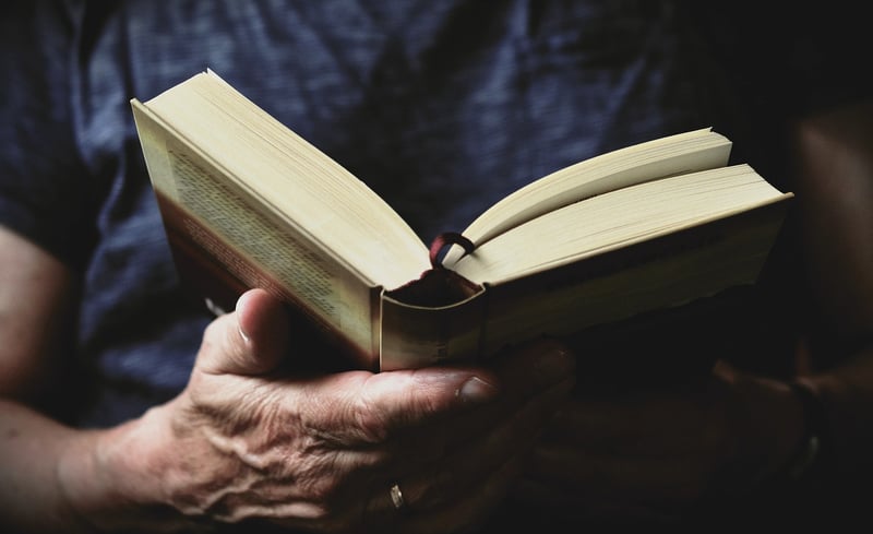 Books in a library